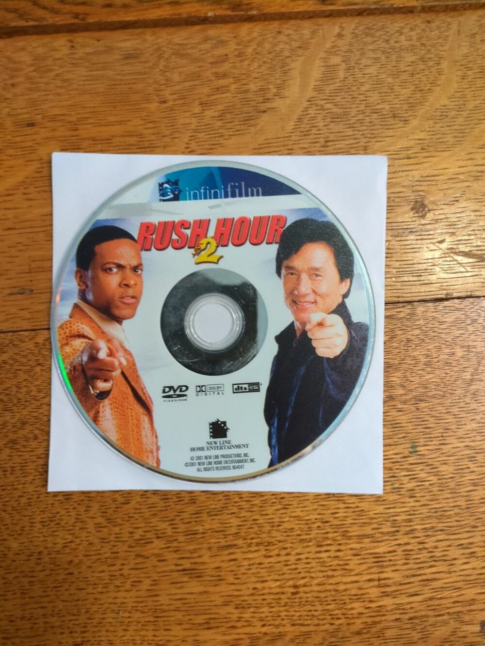 New Rush Hour 2 DVD Movie Jackie Chan Chris Tucker Widescreen Disc Only